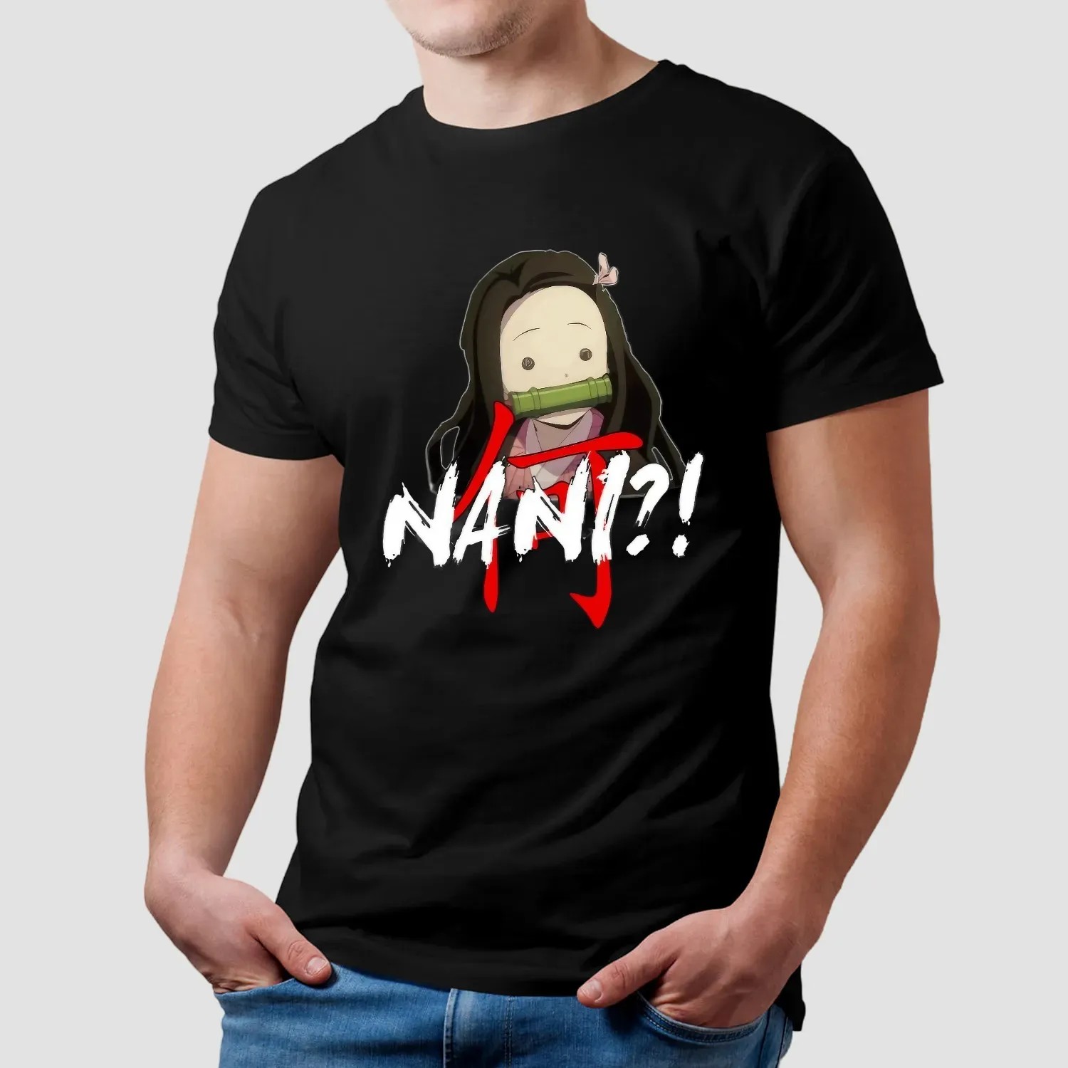 Demon Slayer Nezuko Nani Kimetsu No Yaiba Character Meme T Shirt