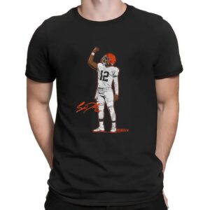 Shedeur Sanders Superstar Pose Signature T Shirt