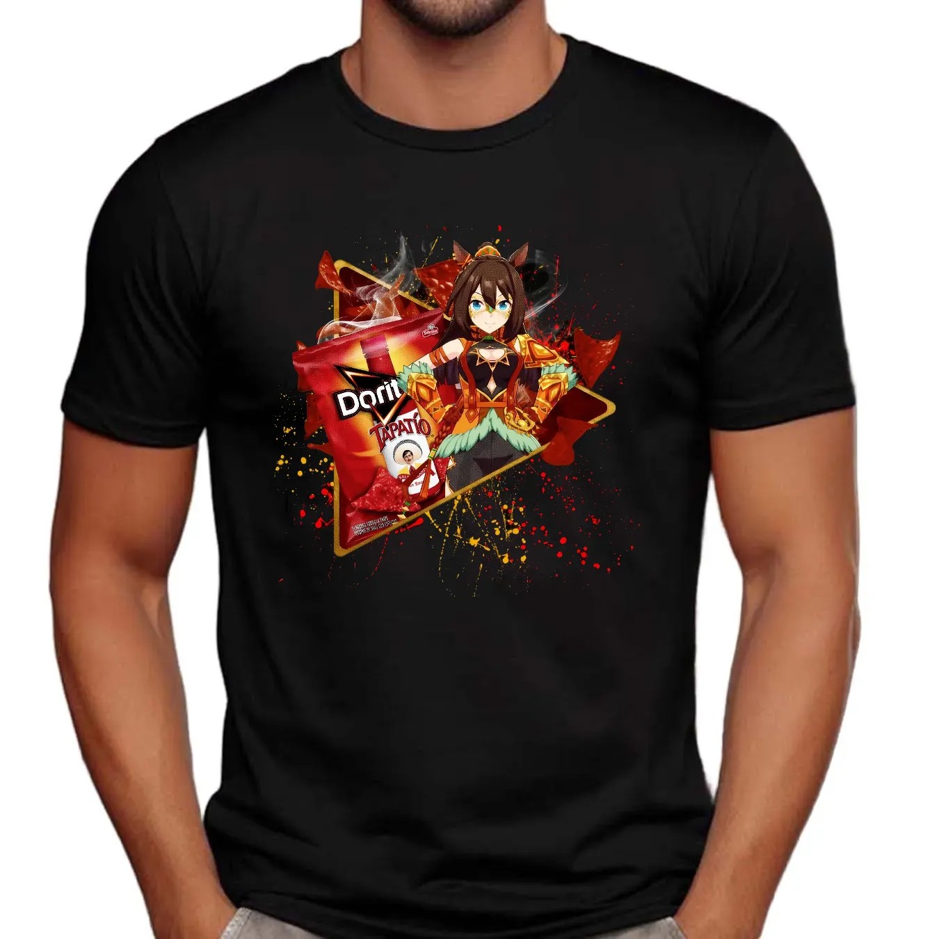 El Condor Pasa Uma Musume Pretty Derby Doritos Tapatio Salsa Picante Hot Sauce Flavored Tortilla Chips Anime T Shirt
