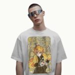 Zenitsu Agatsuma Demon Slayer Art Nouveau Anime T Shirt