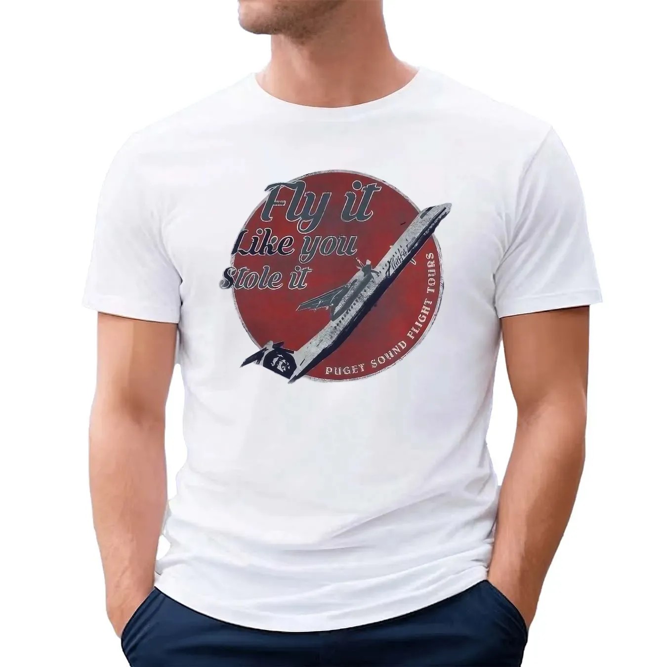 Fly It Like You Stole It Puget Sound Flight Tours T Shirt