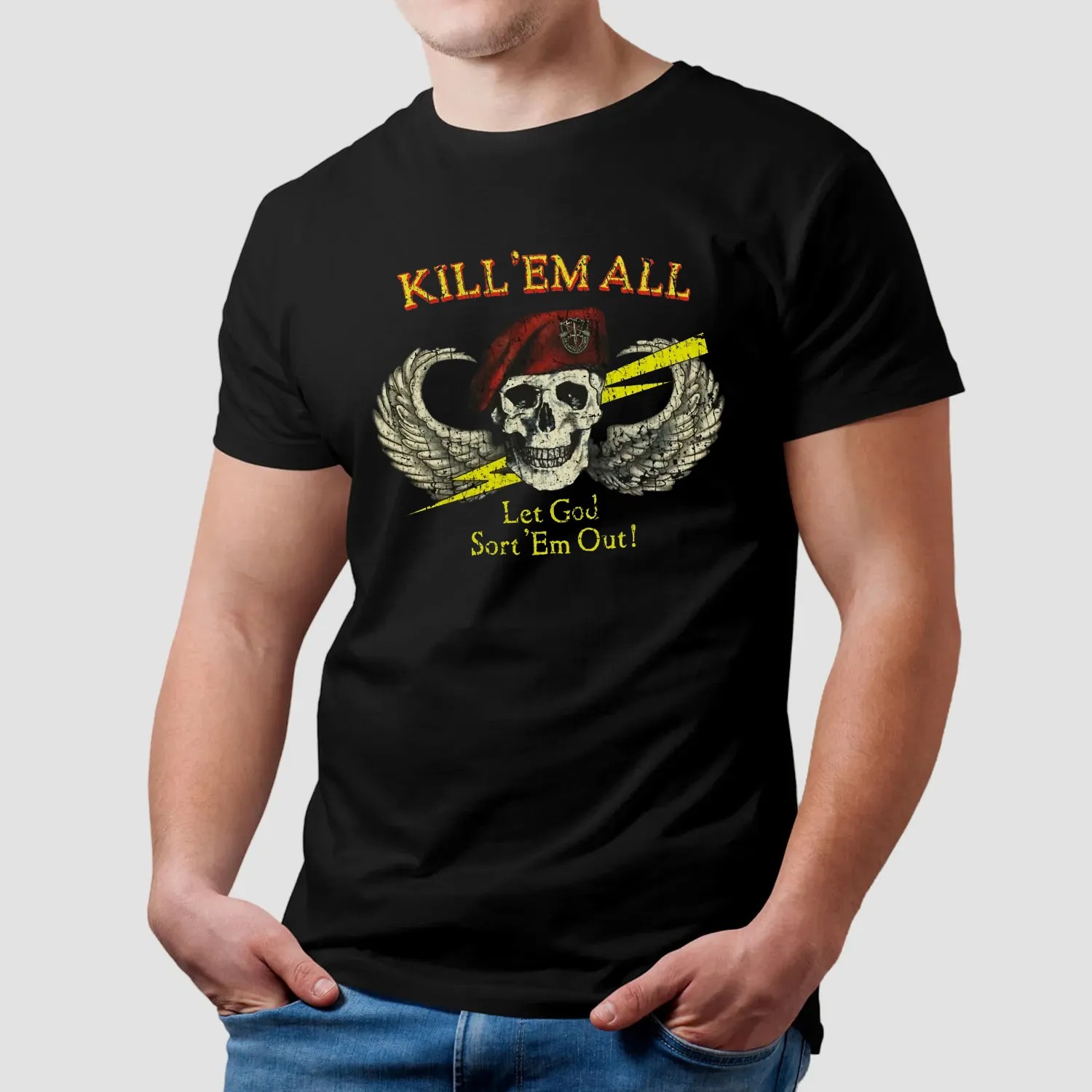 Gerard Way Special Forces Kill 'Em All 1986 T Shirt
