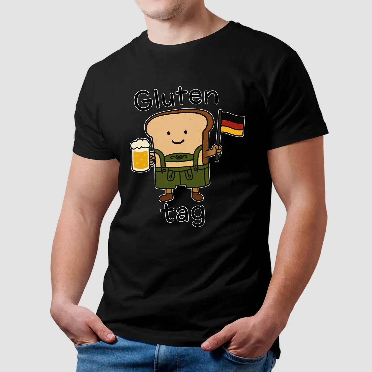 Gluten Tag Sandwich Beer Germany Flag T Shirt