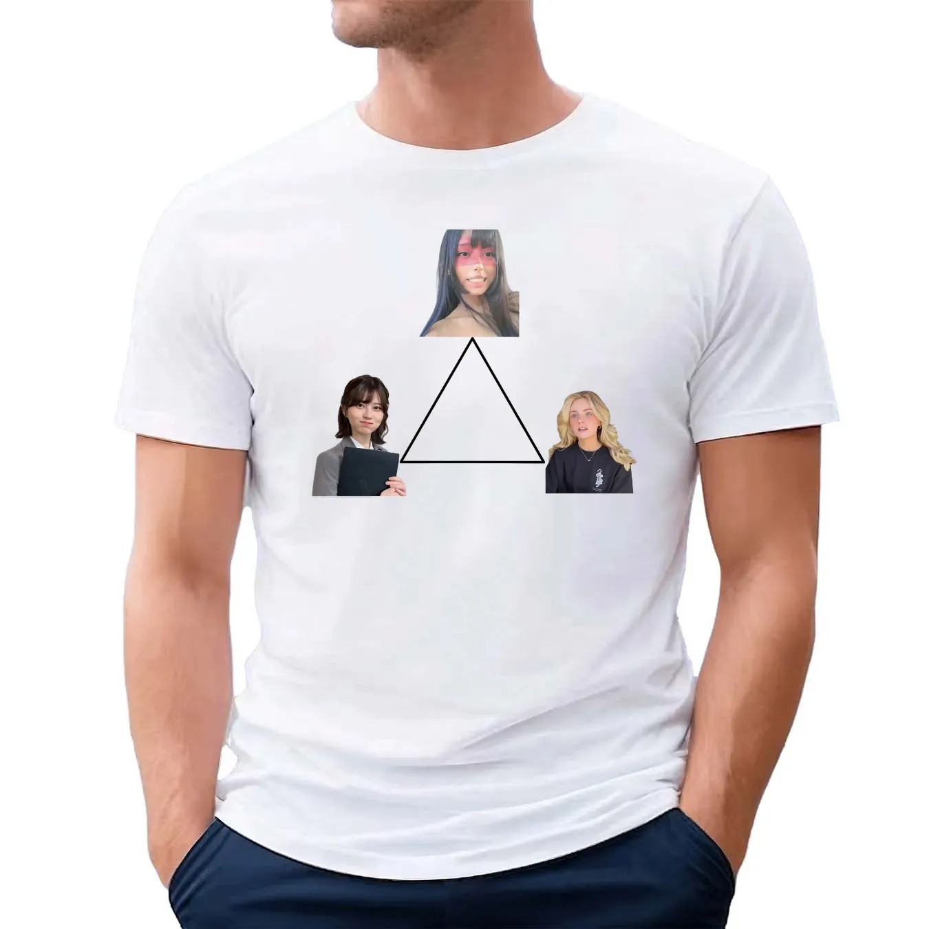 Gooner Trinity Girl What Columbus Saw, Japanese Salarywoman Sao And Midwestern German Cashier T Shirt