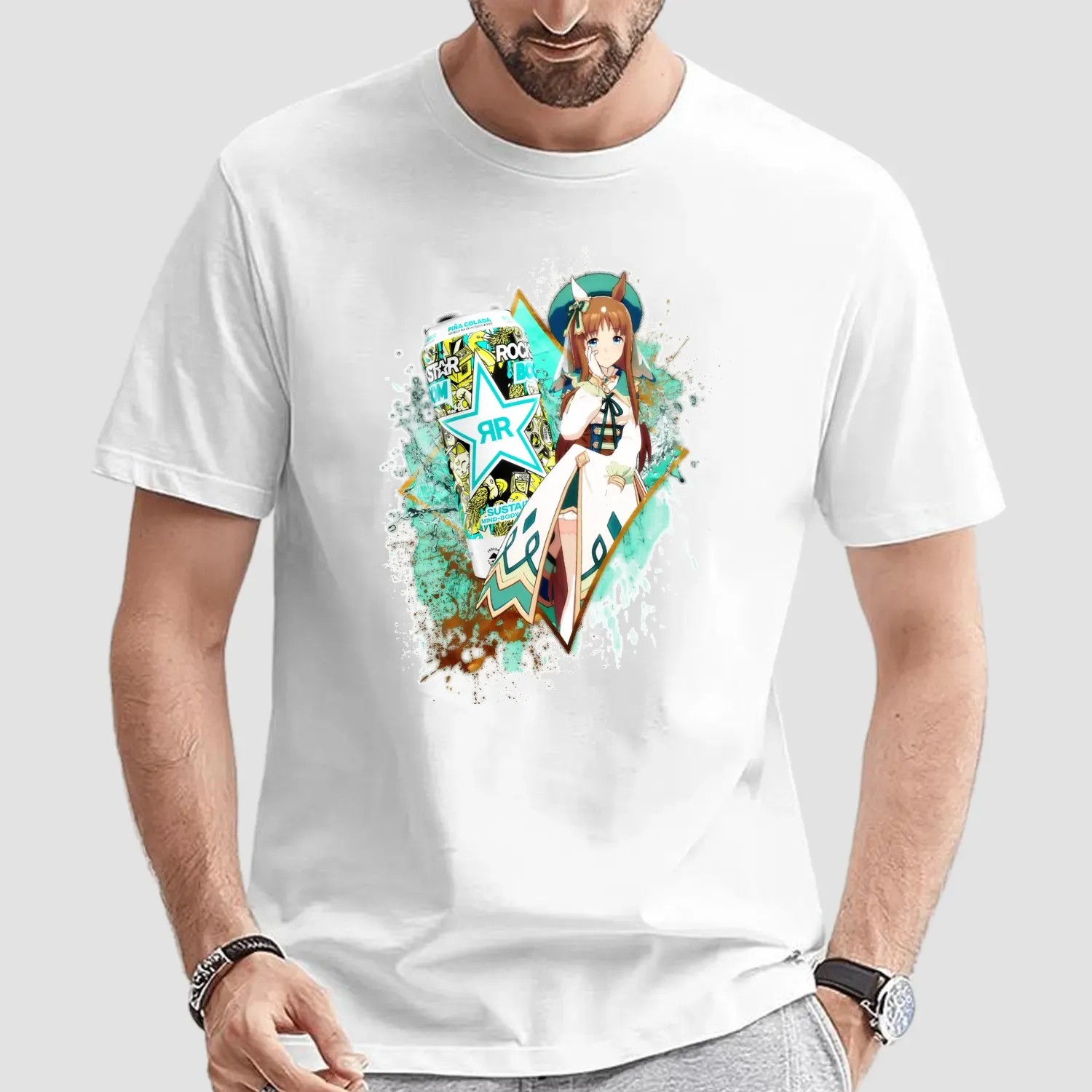 Grass Wonder Uma Musume Pretty Derby Rockstar Boom Piña Colada T Shirt