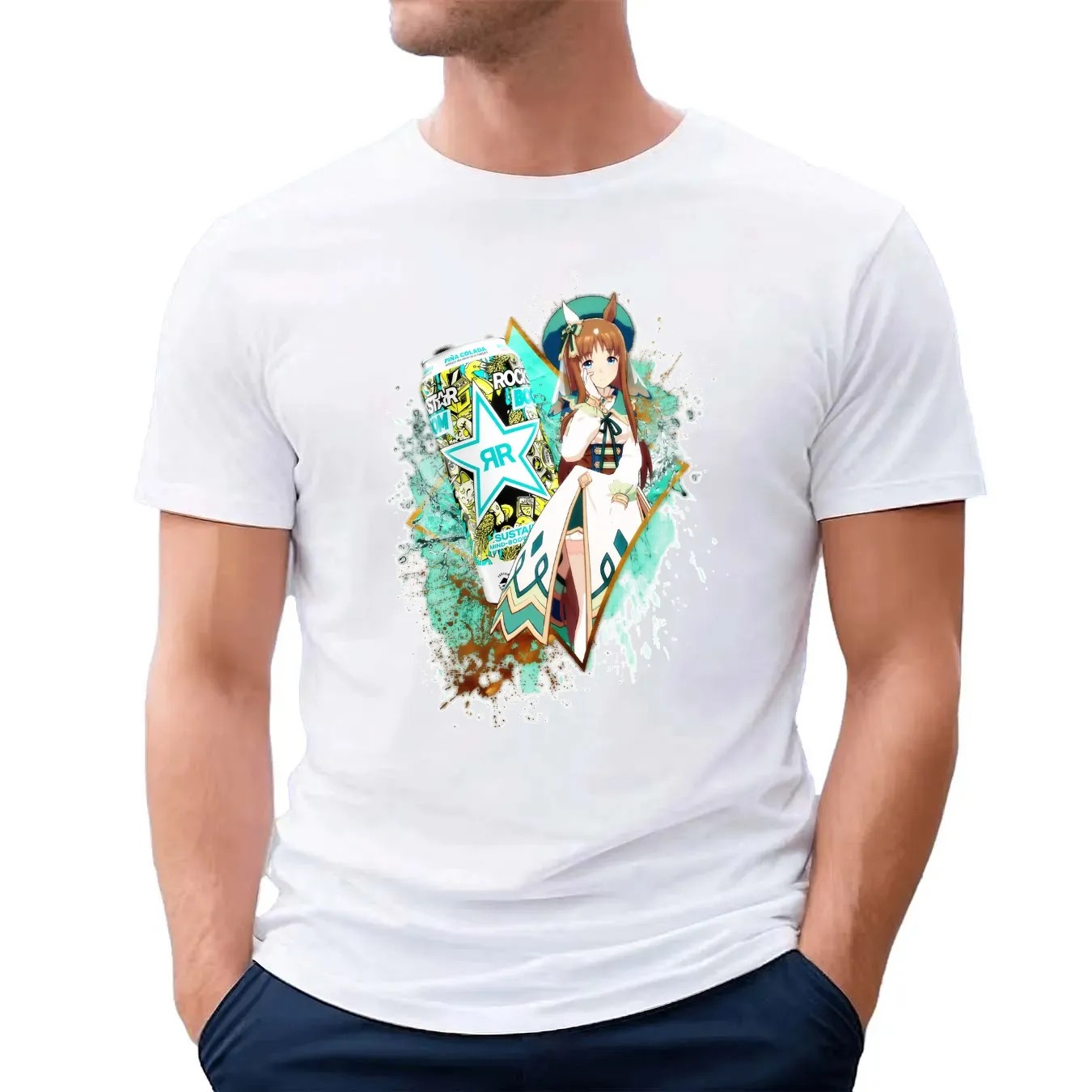 Grass Wonder Uma Musume Pretty Derby Rockstar Boom Piña Colada T Shirt
