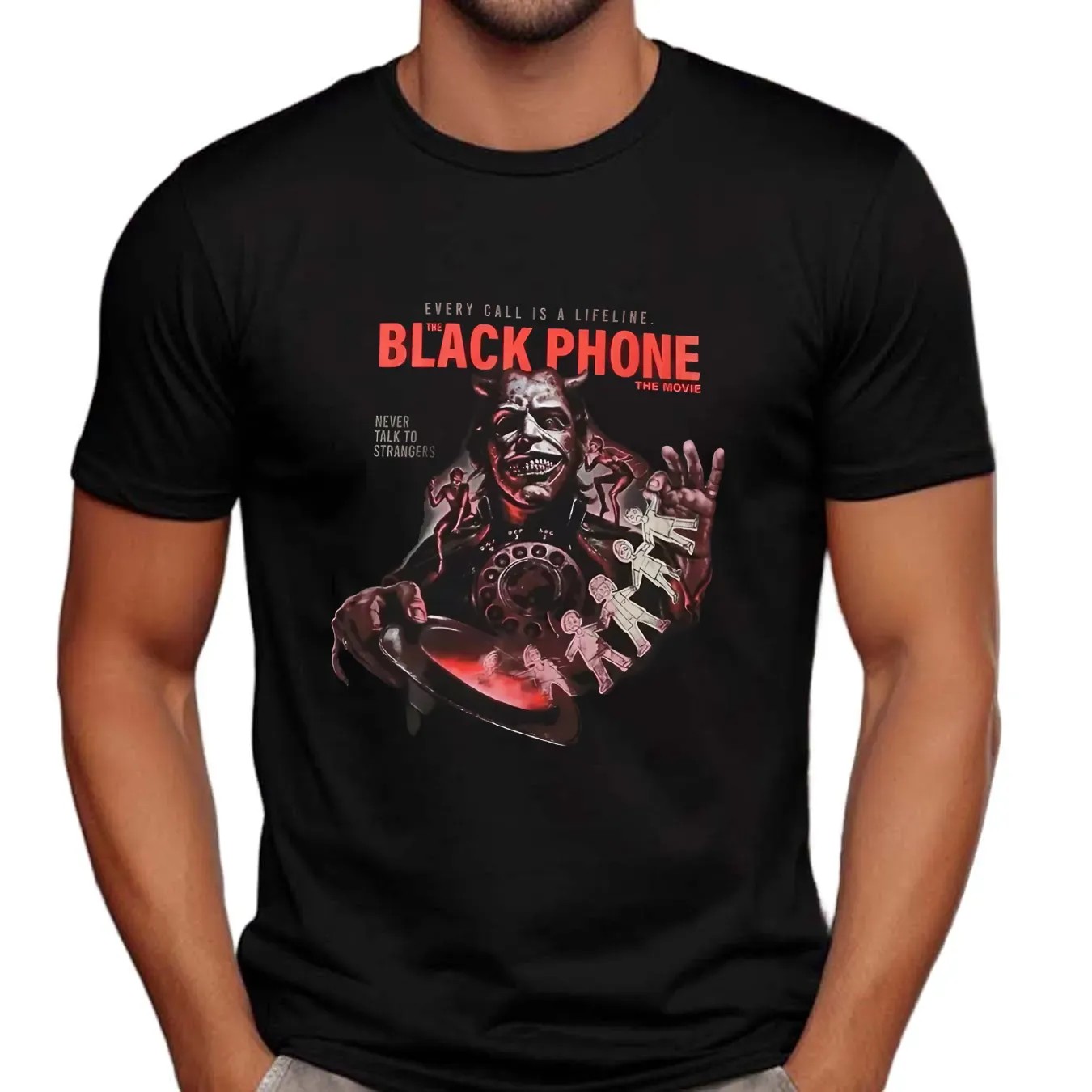 Fright Rags Every Call Is A Lifeline The Black Phone Movie Never Talk To Strangers T Shirt