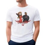 Asuka Evangelion And Kanye West Wearing I Love Asuka T Shirt