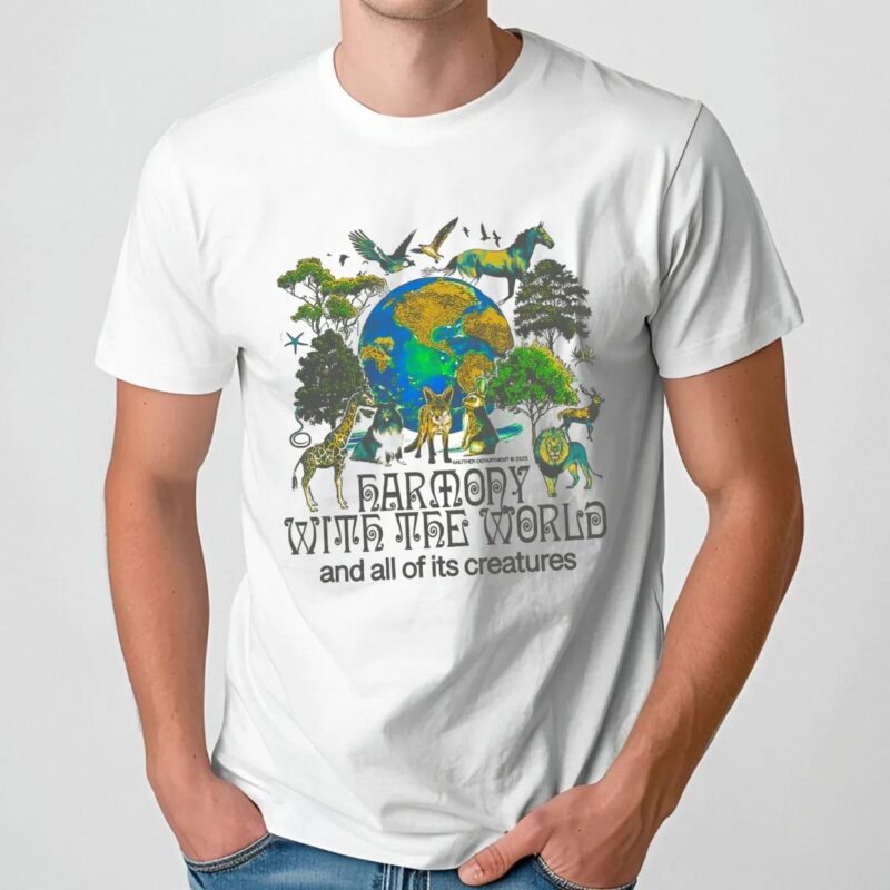 Harmony With The World And All Of Its Creatures T Shirt