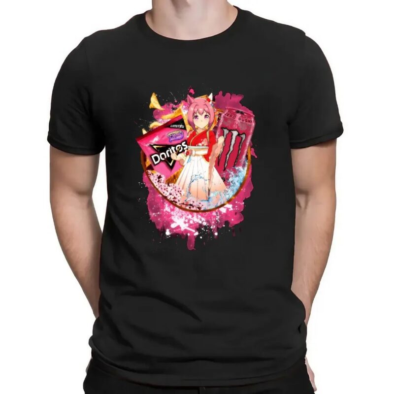 Haru Urara Uma Musume Pretty Derby Monster Energy Strawberry Zero Sugar Energy Drink Doritos Exotic Chip Mashup T Shirt