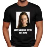 Keep Walking B He's Mine Couple Custom Photo T Shirt