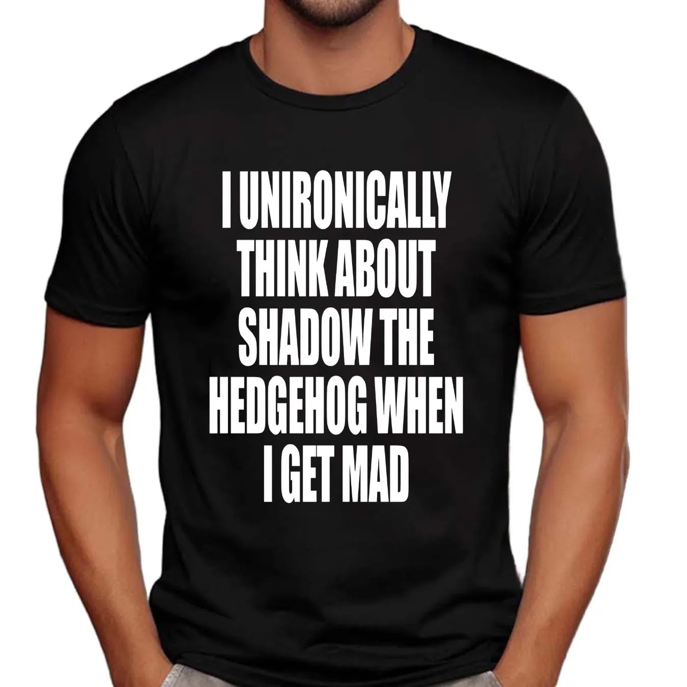 I Unironically Think About Shadow The Hedgehog When I Get Mad Game Lover T Shirt