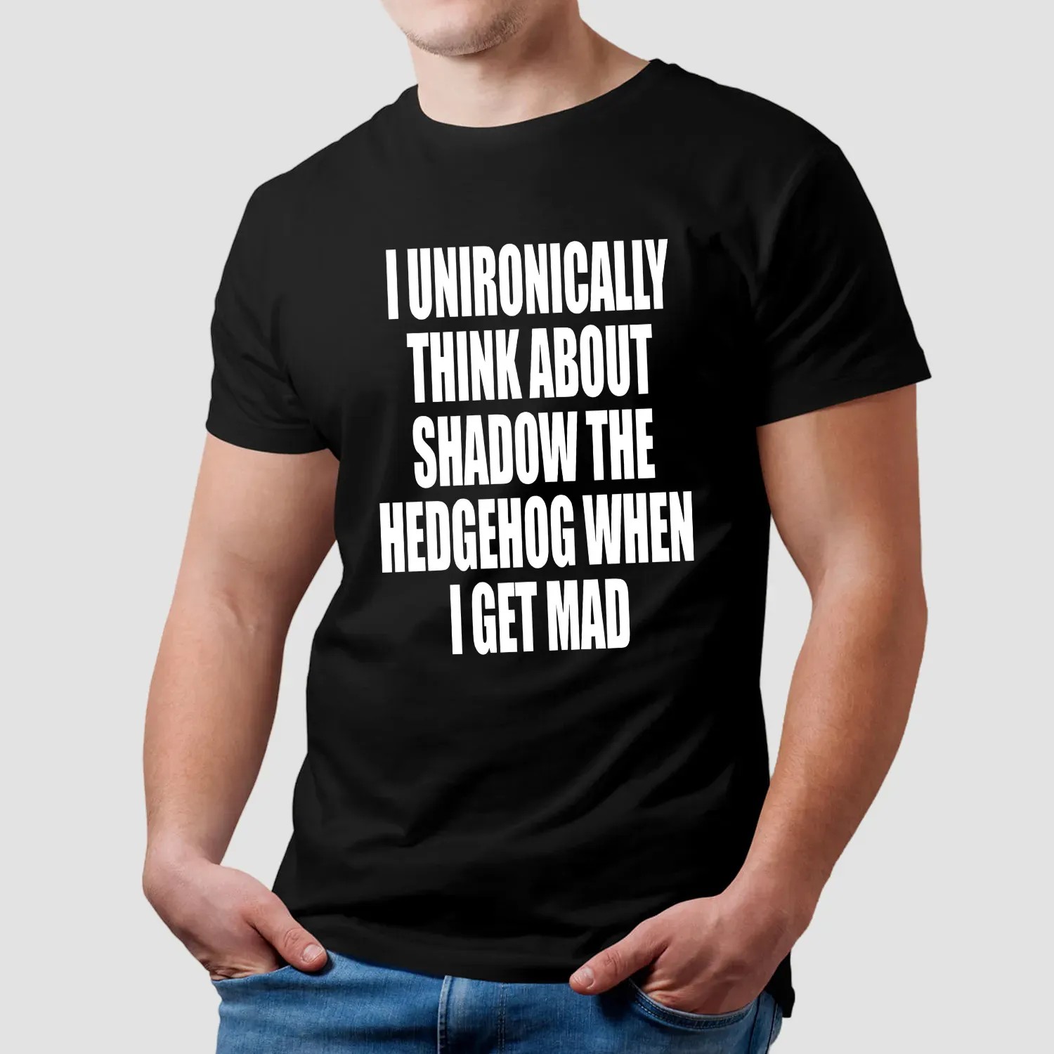 I Unironically Think About Shadow The Hedgehog When I Get Mad Game Lover T Shirt