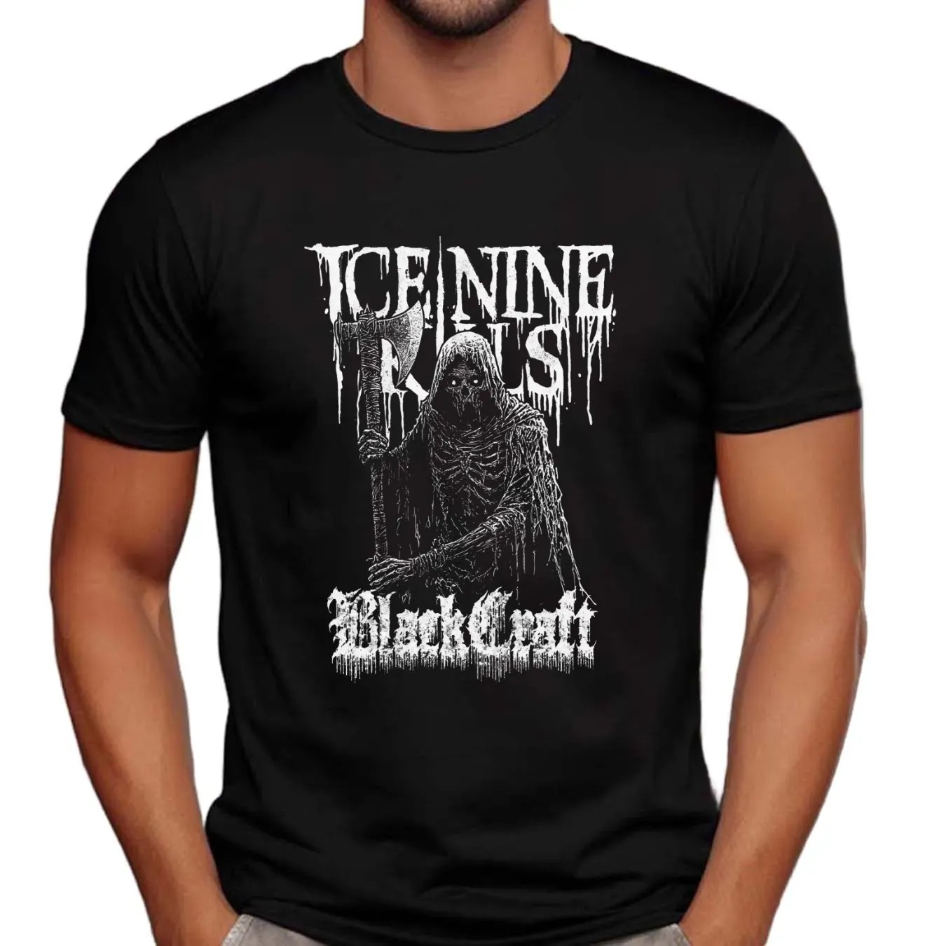 Ice Nine Kills X Blackcraft Decayed Reaper Horror T Shirt