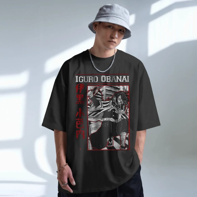 Iguro Obanai Demon Slayer Serpent Hashira Snake Pillar Anime T Shirt