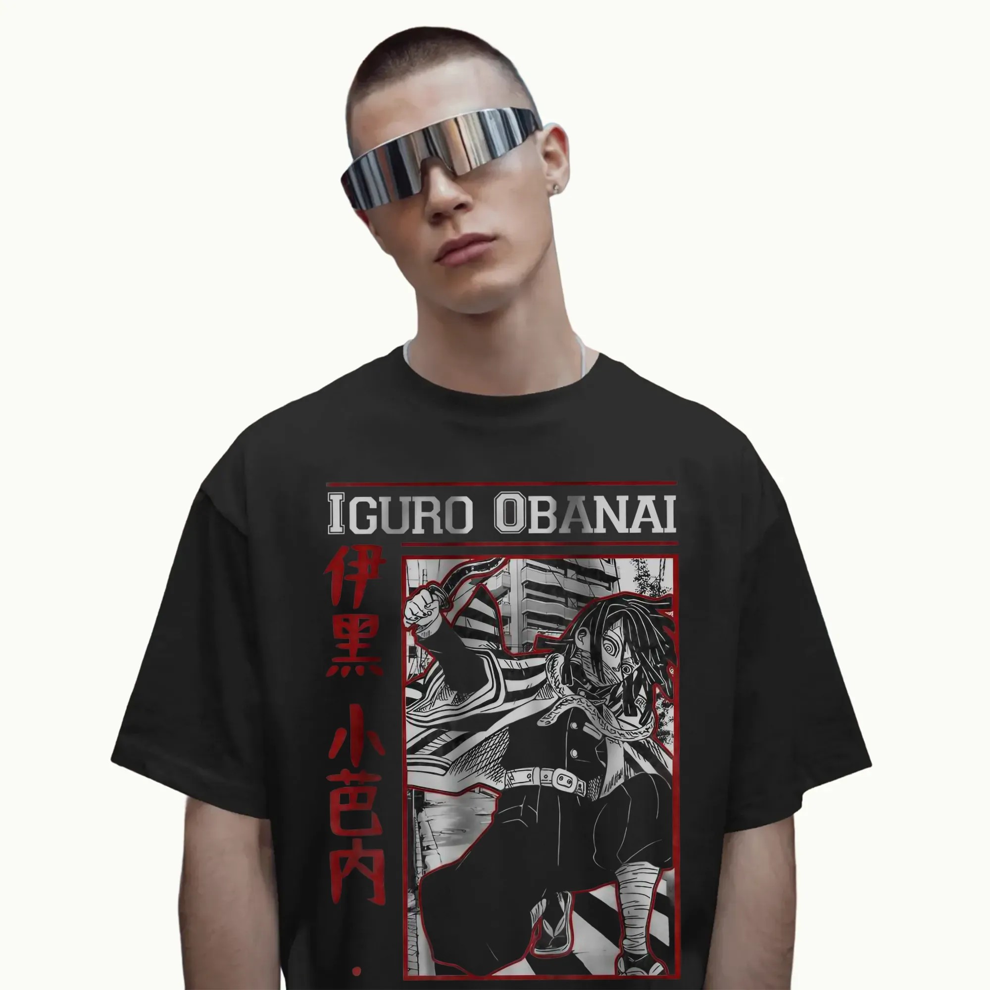 Iguro Obanai Demon Slayer Serpent Hashira Snake Pillar Anime T Shirt