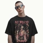 Nezuko Kamado Demon Slayer Anime Dynamic Battle Art T Shirt