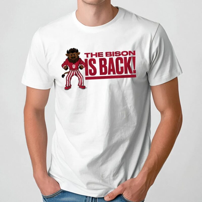 Indiana Hoosiers Football Hoosier The Bison Is Back T Shirt