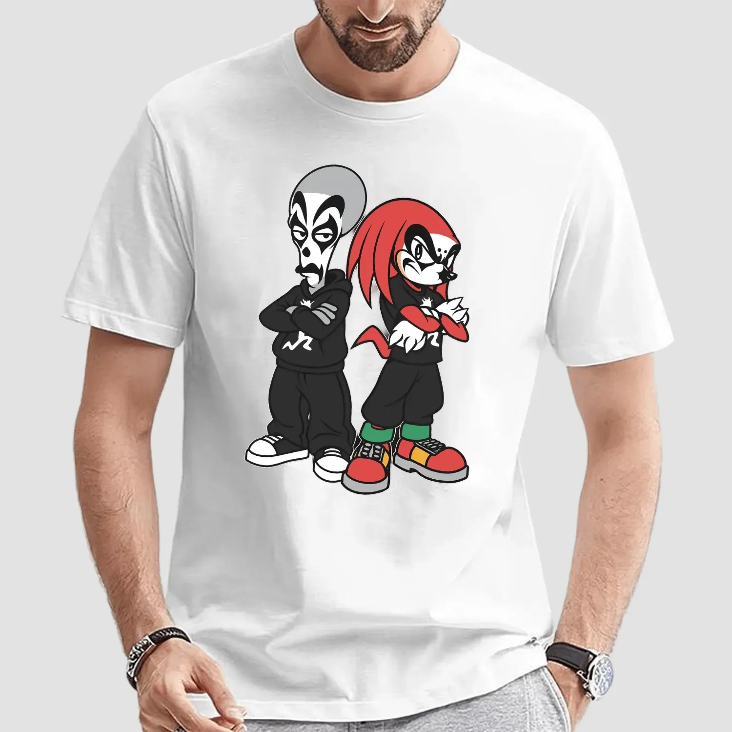 Insane Clown Posse x Knuckles the Echidna Sonic The Hedgehog T Shirt