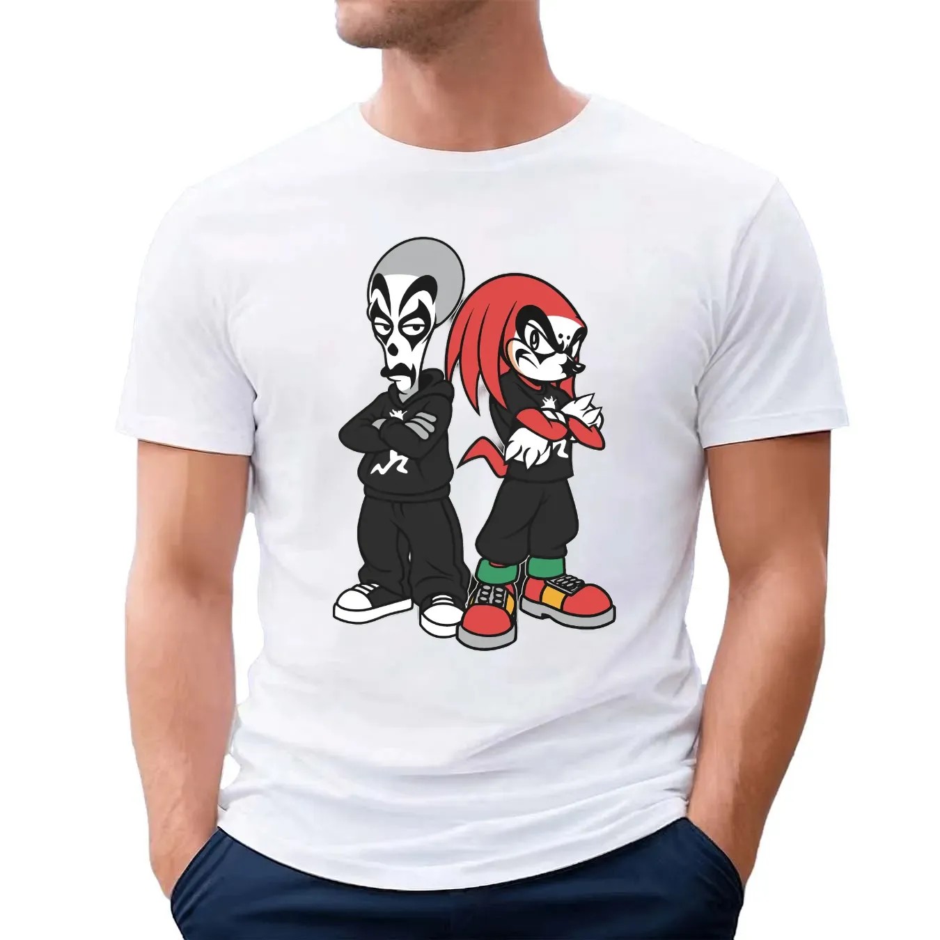 Insane Clown Posse x Knuckles the Echidna Sonic The Hedgehog T Shirt