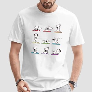 Snoopy Dog Yoga Pose Cute T Shirt