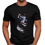 Iced Out Doberman Bust Down Flexing T Shirt