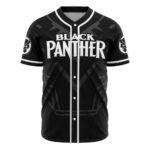 Marvel Black Panther Wakanda Forever Superhero Graphic Button Up Baseball Jersey