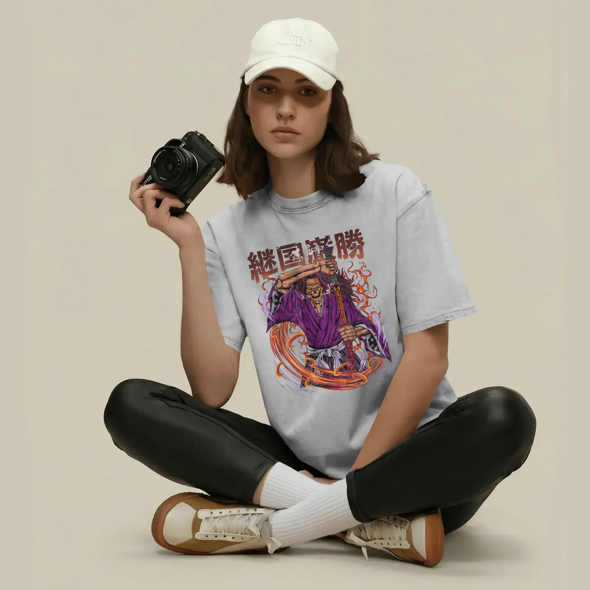 Kokushibo Upper Moon One Demon Slayer Villain Multi-Eyes Demon T Shirt