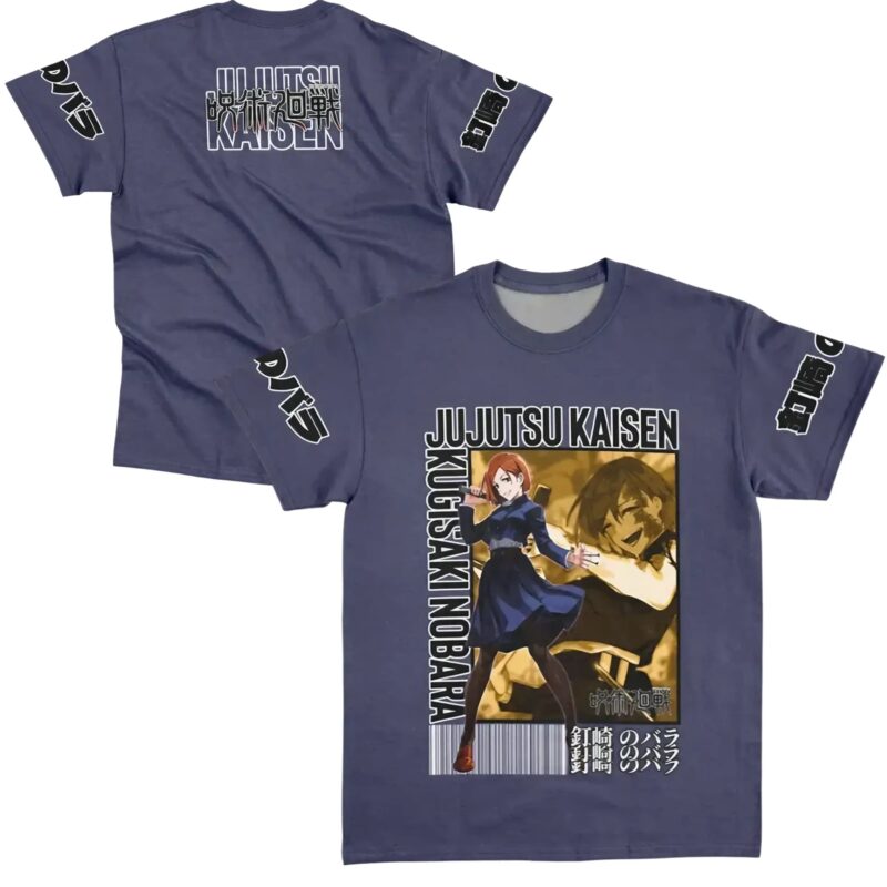 Kugisaki Nobara Jujutsu Kaisen Extra Print - Large Print - Sleeve Print T Shirt