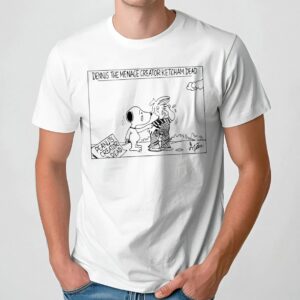 Dennis The Menace Creator Ketcham Dead Snoopy Peanuts T Shirt