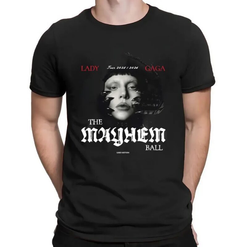 Lady Gaga 2025-2026 The Mayhem Ball Live Nation Concert T Shirt