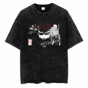 Berserk Guts vs Griffith Anime Iron Will Manga Japanese T Shirt