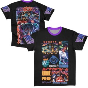 Kaido V3 One Piece Streetwear Anime Extra Print T Shirt