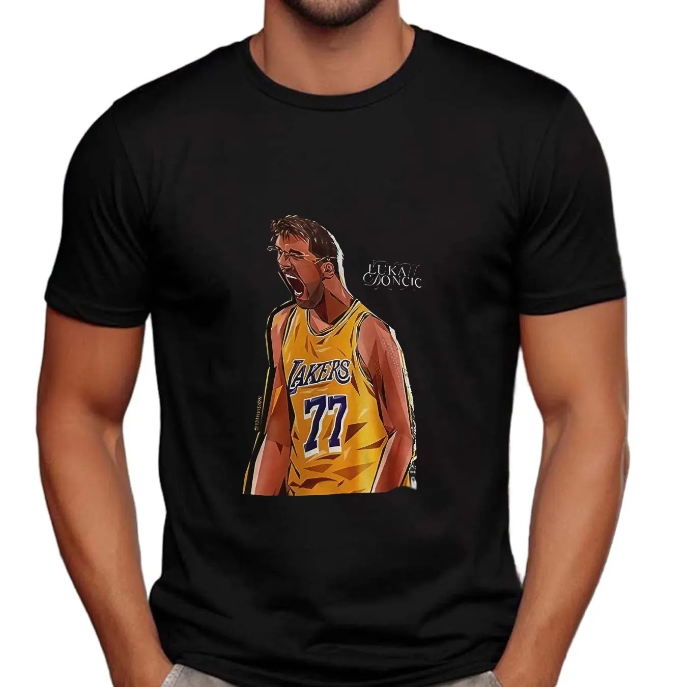 Luka Dončić Was Seen Wearing The 77 New Lakers Luka T Shirt