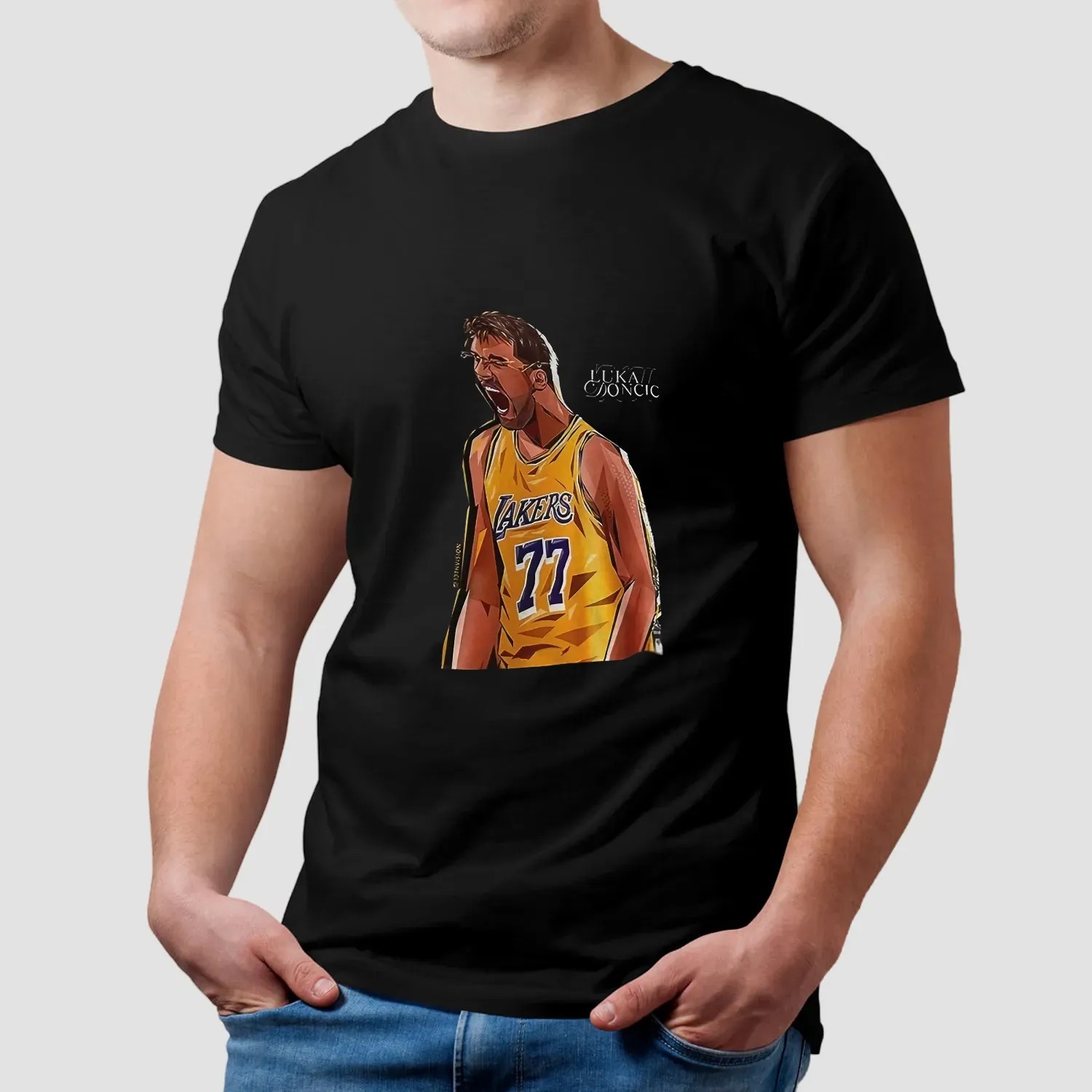 Luka Dončić Was Seen Wearing The 77 New Lakers Luka T Shirt