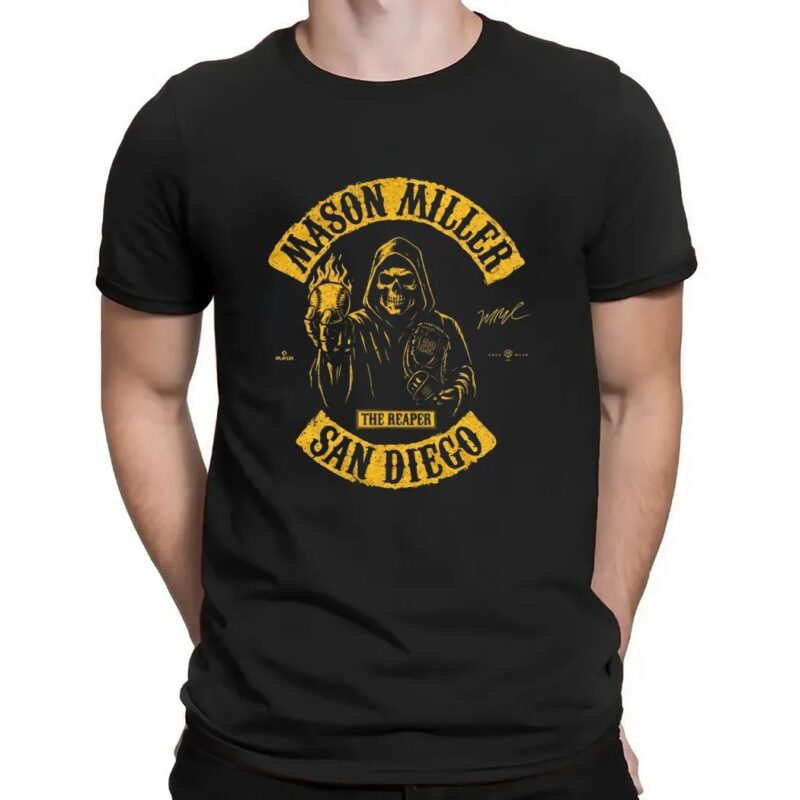Mason Miller The Reaper San Diego Padres Signature T shirt