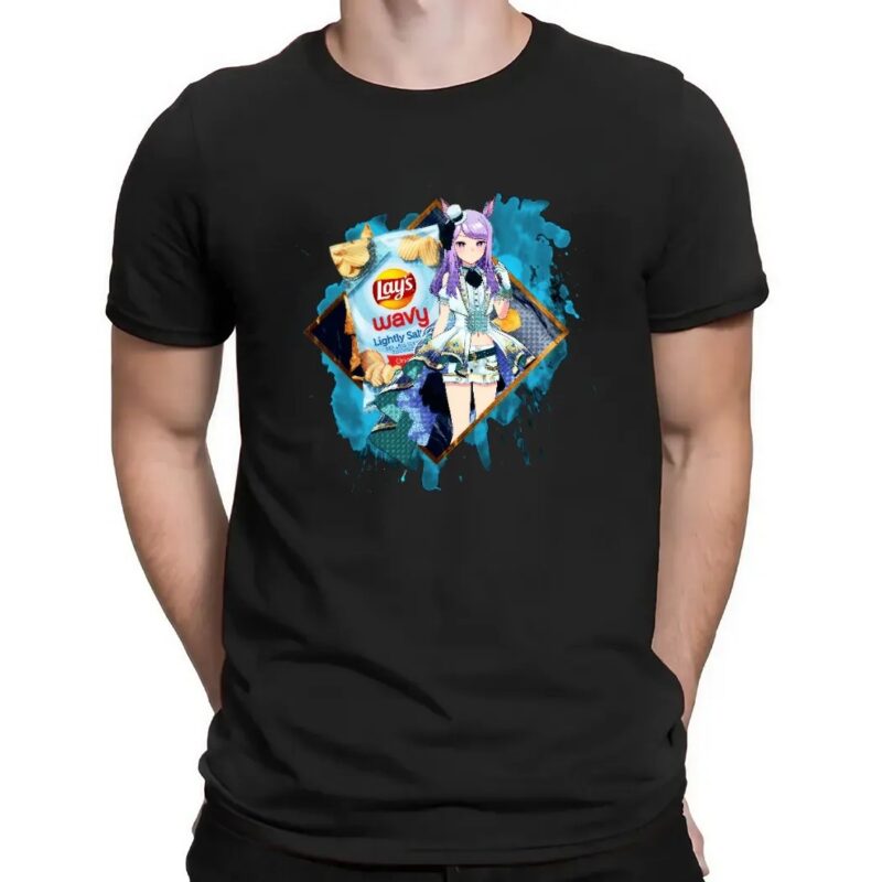 Mejiro McQueen Umamusume Pretty Derby Lay's Wavy Lightly Salted Potato Chips Anime T Shirt