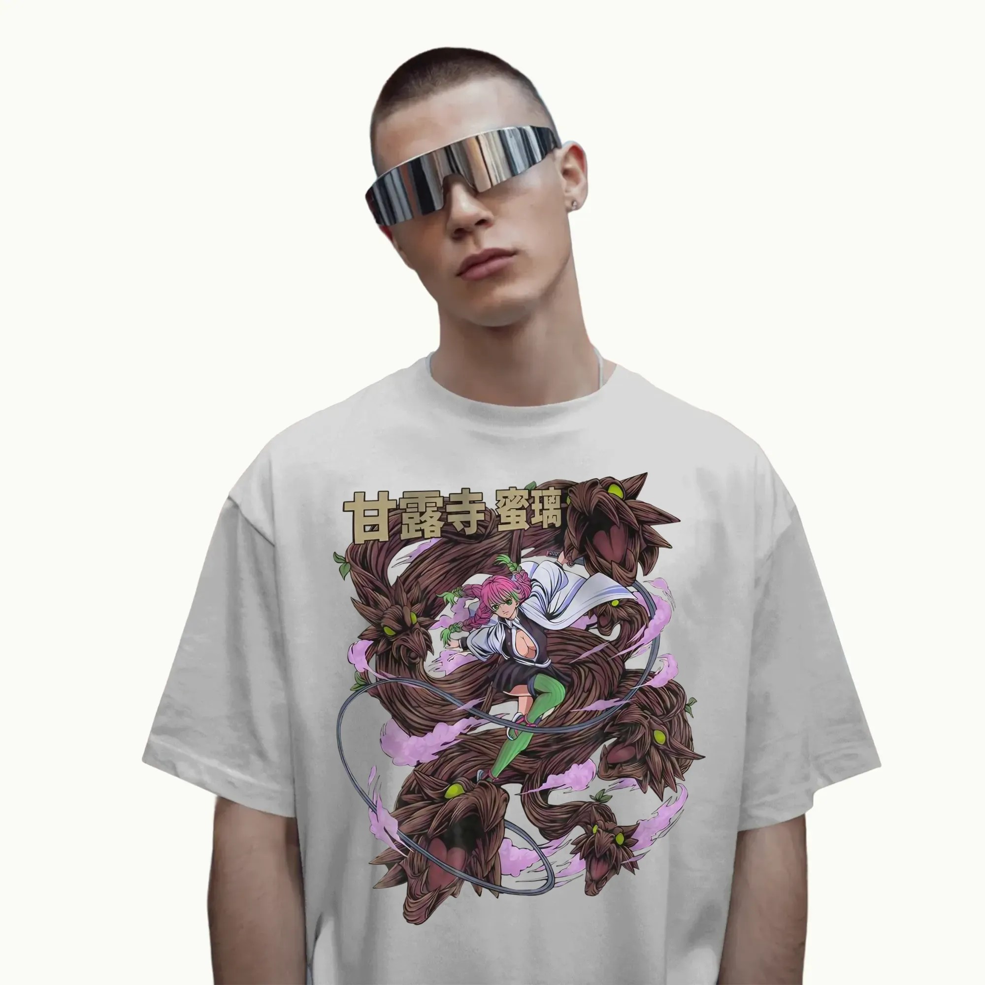 Mitsuri Kanroji Love Hashira Demon Slayer Kimetsu no Yaiba Graphic Anime T Shirt