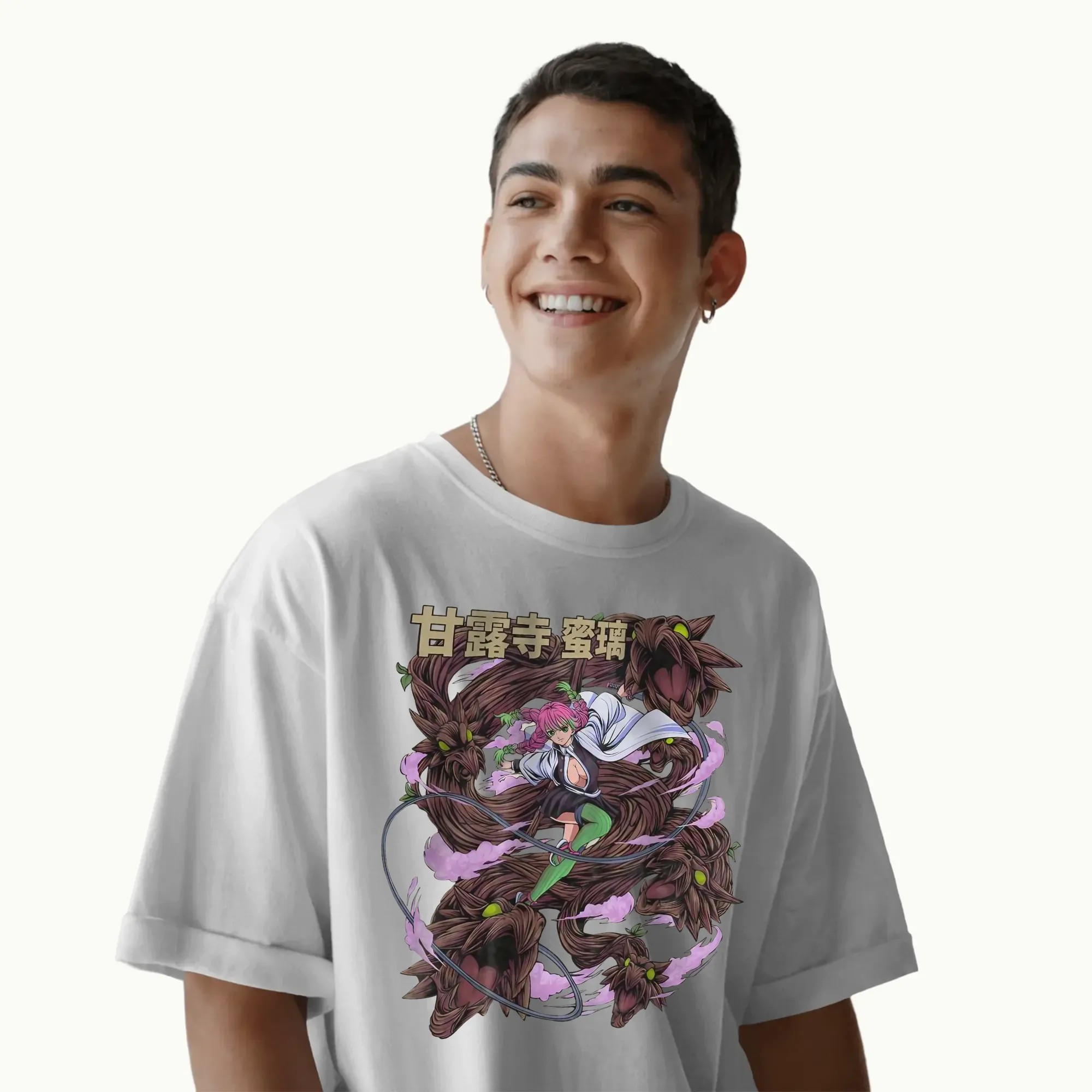 Mitsuri Kanroji Love Hashira Demon Slayer Kimetsu no Yaiba Graphic Anime T Shirt