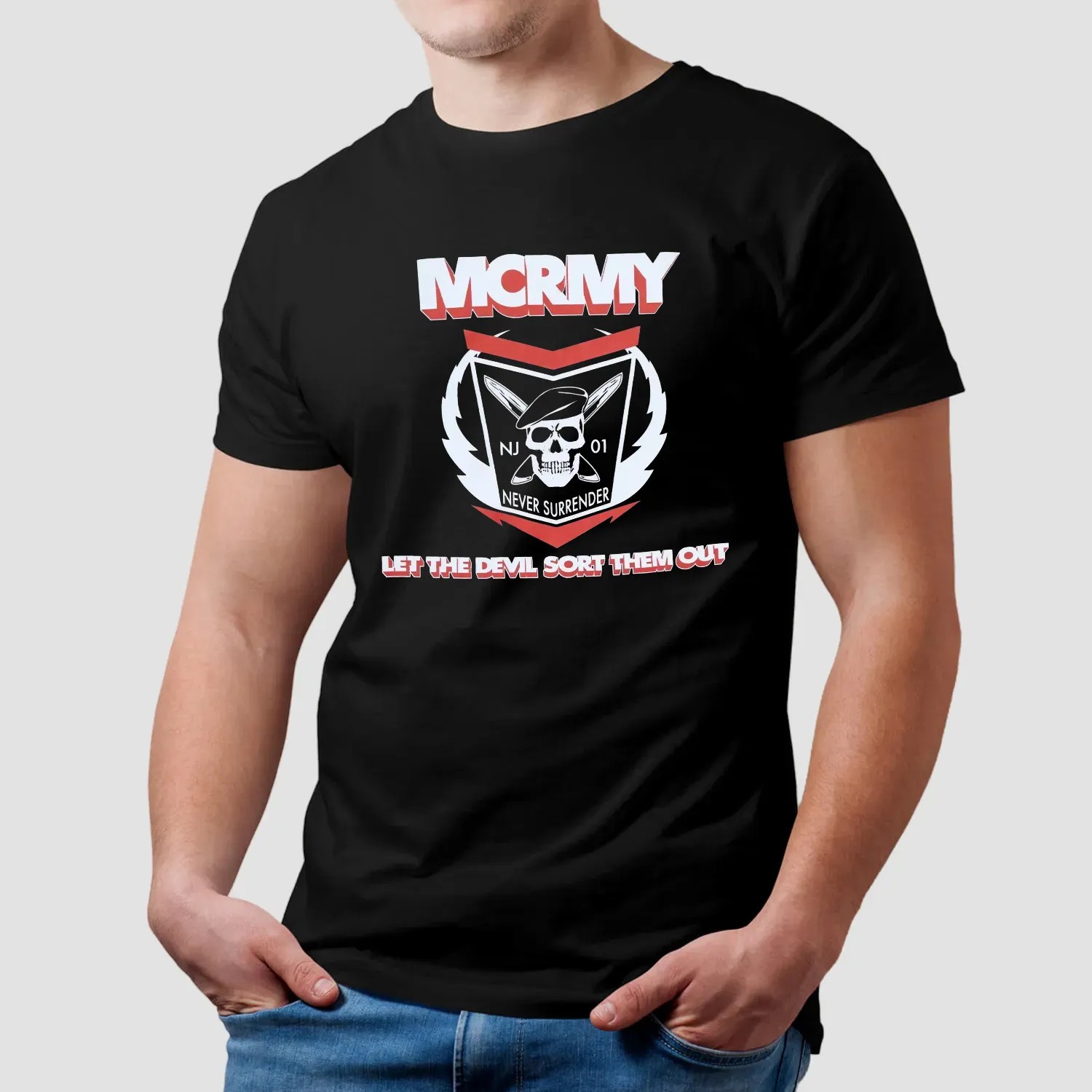 My Chemical Romance MCRMY Never Surrender Let The Devil Sort Them Out T Shirt