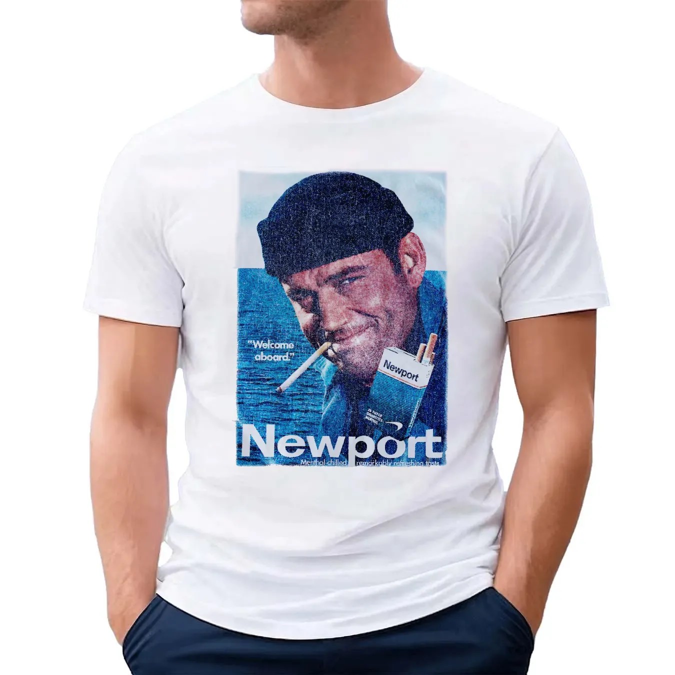 Newport Cigarettes Sailor Menthol Chilled Welcome Aboard T Shirt