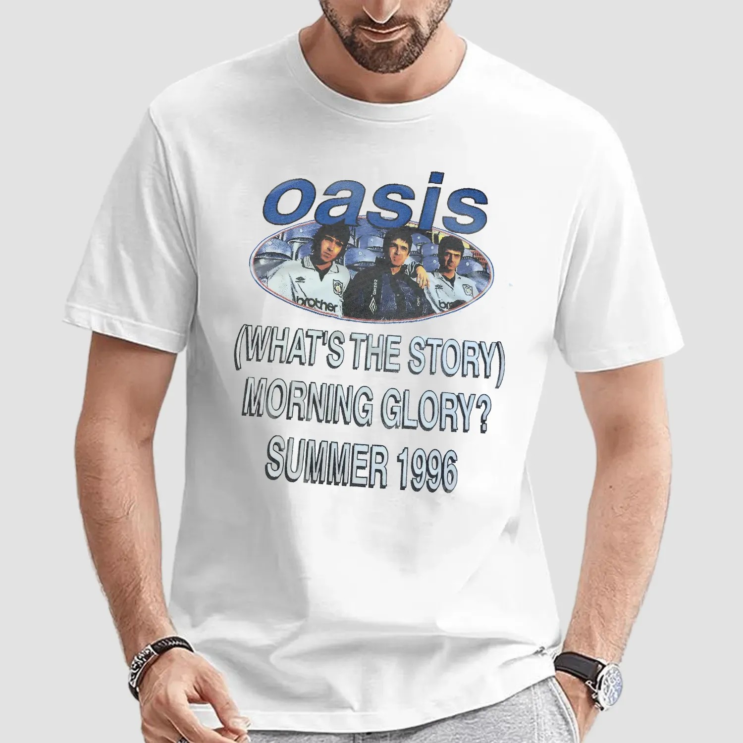 Oasis What's The Story Morning Glory Summer 1996 Tour T Shirt