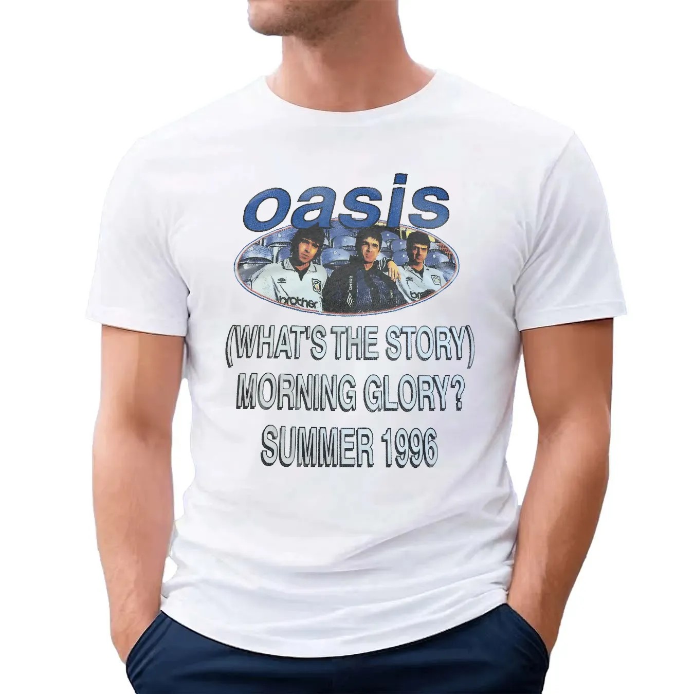 Oasis What's The Story Morning Glory Summer 1996 Tour T Shirt