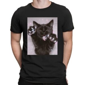 Pink Diamond Cat Sparkle Claws Cute Kitty T Shirt