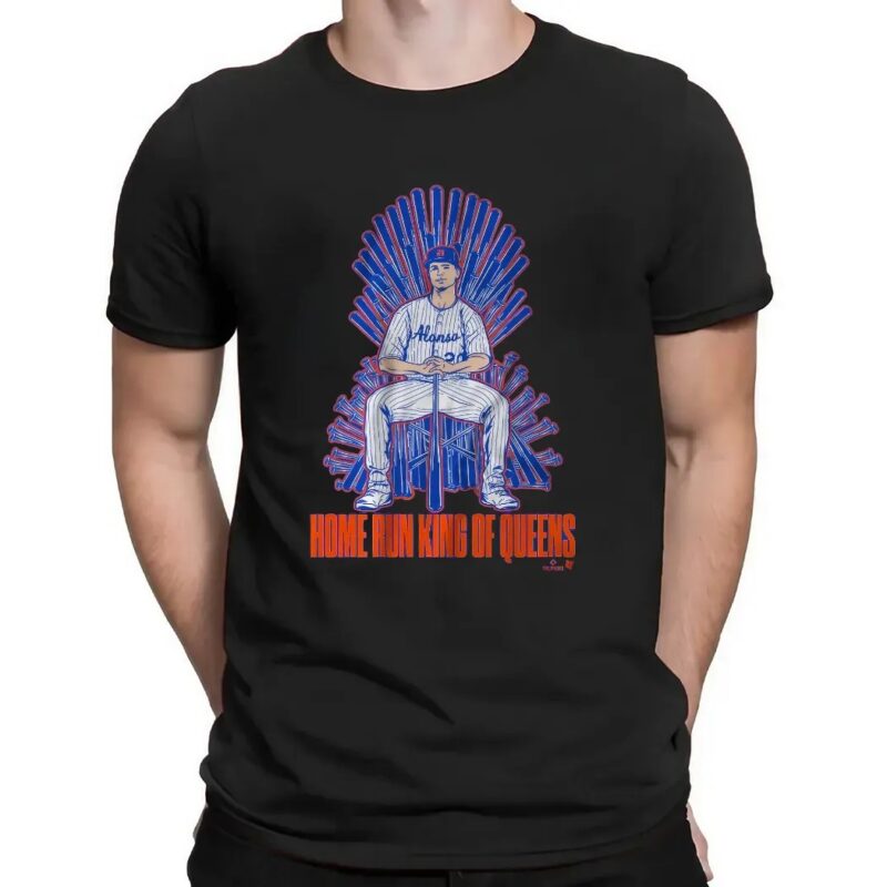 Pete Alonso Home Run King of Queens Throne T Shirt
