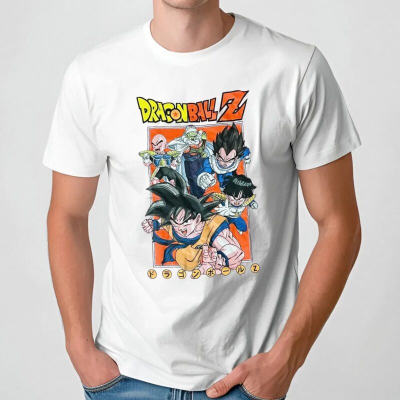 Pink Dragon Ball Z With Goku And Team T Shirt