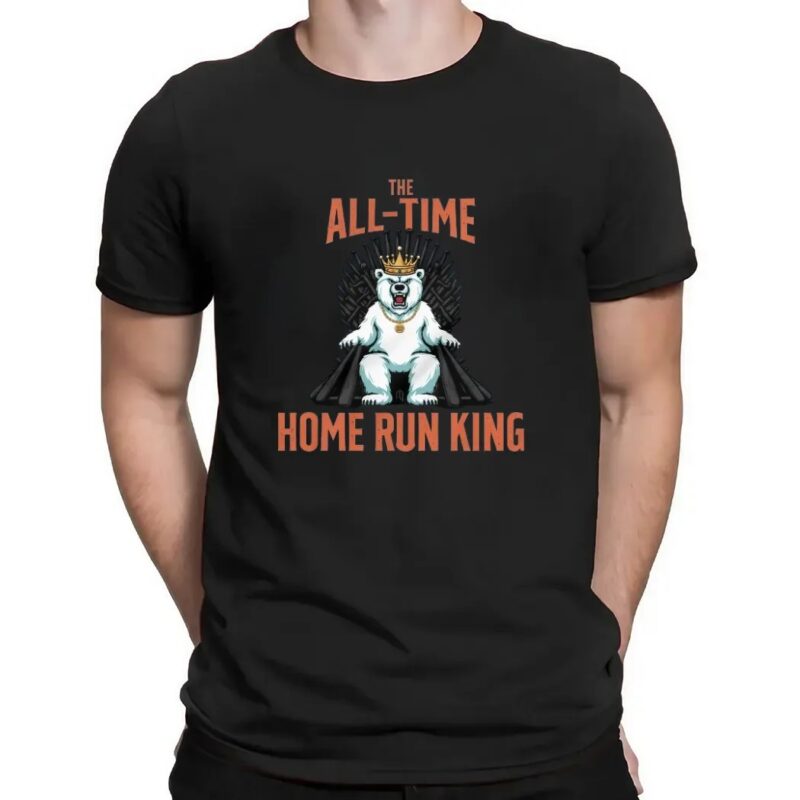 Polar Bear King The All Time Home Run King T Shirt