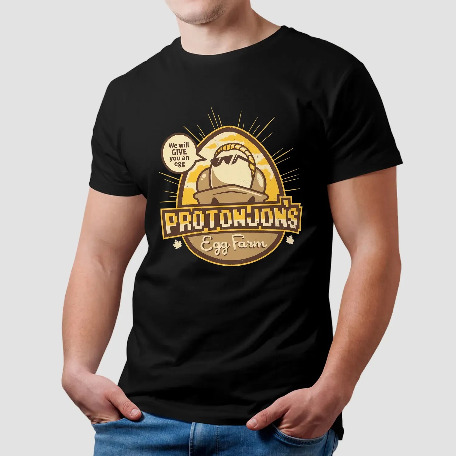 Protonjon’s Egg Farm We Will Give You An Egg T Shirt