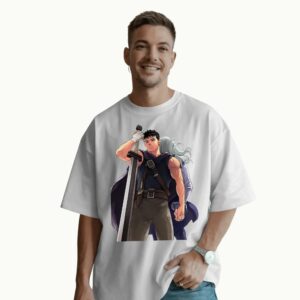 Berserk Duo Guts and Griffith Dragon Slayer Anime Manga Graphic T Shirt