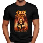 Black Sabbath Ozzy Osbourne Prince Of Darkness Demon Wing 1948 2025 T Shirt